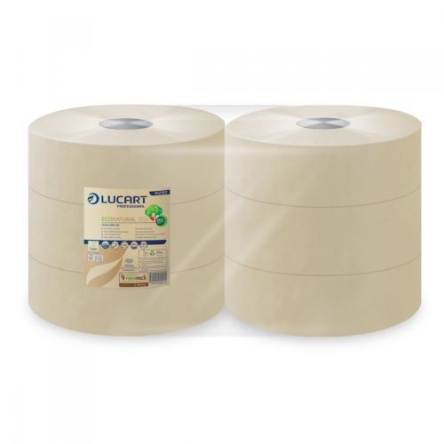 Lucart Eco Natural 350  Jumbo-Toilettenpapier 2-lag., 350 mtr.