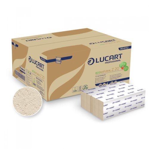 Lucart Eco Natural Z 20 Papierhandtücher 2-lag. 20x24cm