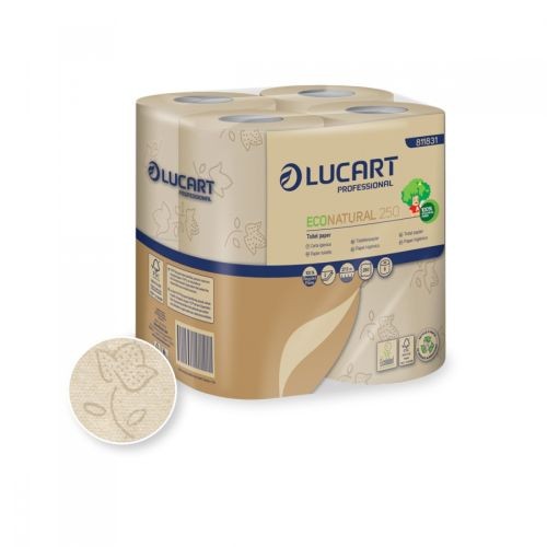 Lucart Eco Natural 250  Toilettenpapier 2-lag., 250 Blatt