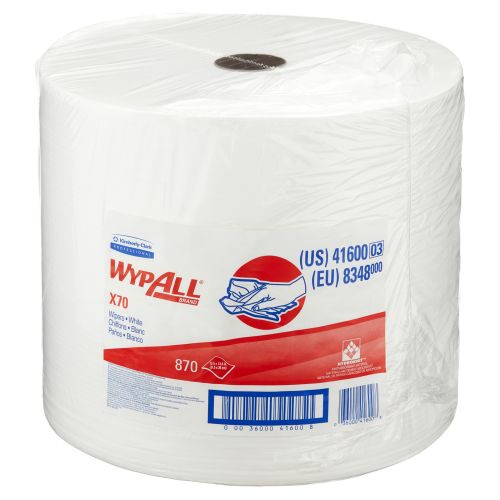 1x WYPALL* X70 Wischtücher Interfold Brag-Box Zellstoff weiß 31,8 x 42,7 cm 