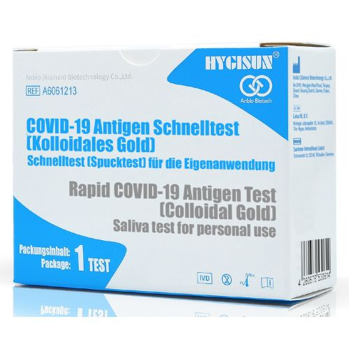 Hygisun Anbio Biotech Covid-19 Antigen Schnelltest - Selbsttest "Spucktest", auch für LAIEN