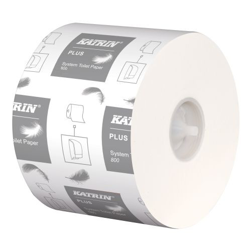 Katrin Plus System Toilet 800 Toilettenpapier 2-lag.