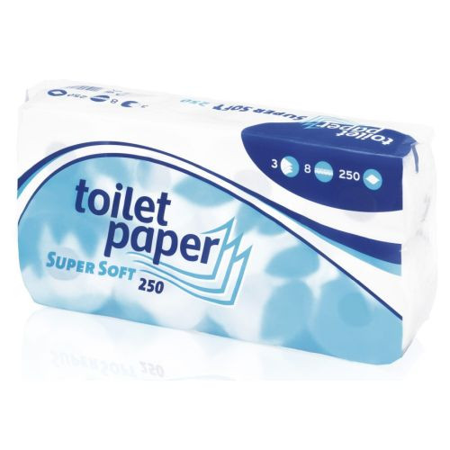 Wepa SuperSoft Toilettenpapier 3-lag., 250 Blatt