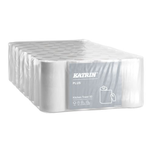Katrin Classic Kitchen 50 Küchenrolle , 2-lag. weiß 50 Blatt