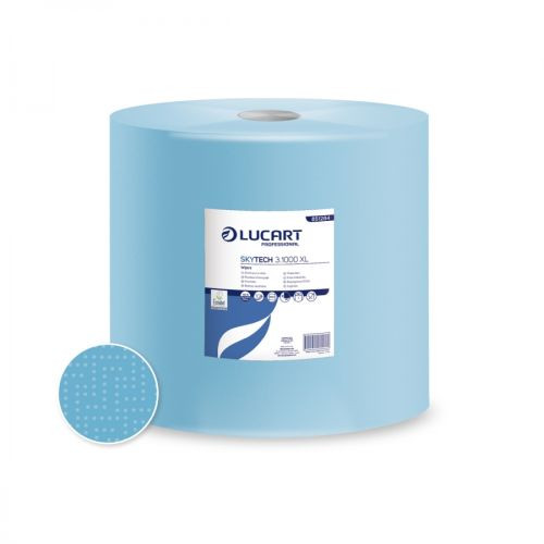 Putztuchrolle 3-lagig 1000 Blatt blau