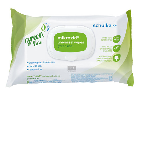 mikrozid universal wipes green line
