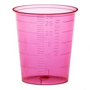 Medizinbecher, 30ml, graduiert