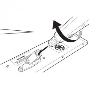 REN Teleskop-Stiel für Pad-Halter Rolltreppenreiniger