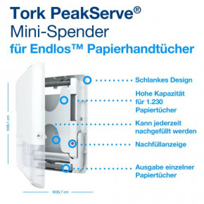 Tork PeakServe MINI-Spender für Endlos-Handtücher