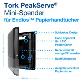 Tork PeakServe MINI-Spender für Endlos-Handtücher
