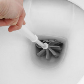 Toilettenbürsten SET LOOWY (weiß/grau)