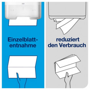 Tork Premium extra weiches Papierhandtuch 2-lagig, 22,6x23 cm